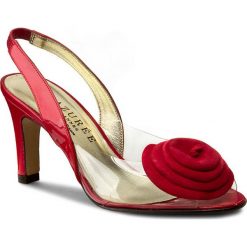 Sandały damskie: Sandały AZURÉE – Natal 96Ec Vernis Rouge/Velours Rouge 03