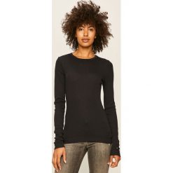 Tommy Hilfiger - Longsleeve. Niebieskie bluzki damskie TOMMY HILFIGER, s, bez wzorów, z elastanu, z okrągłym kołnierzem, z długim rękawem. W wyprzedaży za 159,90 zł.