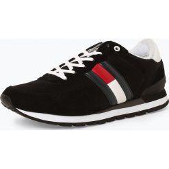 Tommy Jeans - Tenisówki męskie z dodatkiem skóry, czarny. Czarne trampki męskie Tommy Jeans, bez wzorów, z jeansu, bez zapięcia. Za 399,95 zł.