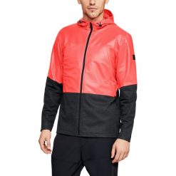 Bluzy męskie: Under Armour Bluza męska Swacket pomarańczowo-czarna r. S (1306456-986)