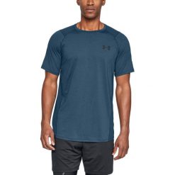 Under Armour MK-1 Koszulka Niebieski. Niebieskie podkoszulki męskie xs, z elastanu, krótkie. Za 171,95 zł.