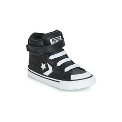 Buty Dziecko Converse PRO BLAZE STRAP LEATHER HI. Czarne trampki dziewczęce Converse, bez wzorów, bez zapięcia. Za 219,00 zł.
