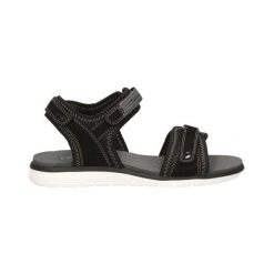 Caprice Sandały z regulowanymi paskami czarny female czarny 40. Czarne sandały damskie Caprice, w paski, ze skóry, eleganckie, bez obcasa, z paskami. Za 199,00 zł.
