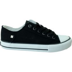 Trampki damskie BIG STAR DD274338, Kolor czarny. Czarne trampki i tenisówki damskie BIG STAR, bez wzorów, bez zapięcia. Za 79,99 zł.