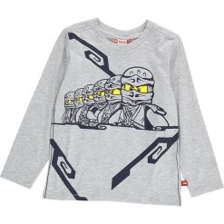 Koszulka "Thomas 309" w kolorze szarym. Szare t-shirty chłopięce marki LEGO Wear, z nadrukiem, z długim rękawem. W wyprzedaży za 59,95 zł.