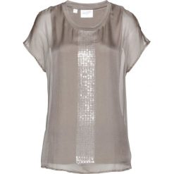 Tuniki damskie eleganckie: Tunika z cekinami bonprix brunatny