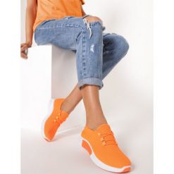 Pomarańczowe Buty Sportowe Nautiney. Pomarańczowe buty sportowe damskie Born2be, bez wzorów, sportowe. Za 69,99 zł.