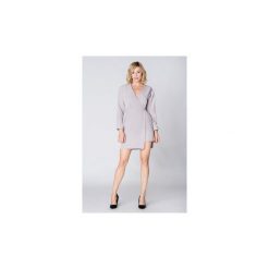 Sukienki krótkie Mosali Sukienka M054 Szary. Czarne sukienki mini marki Mosali, m, z materiału, biznesowe. Za 476,00 zł.