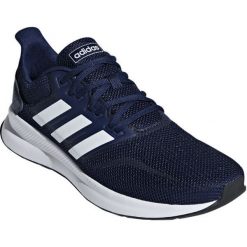 Adidas Falcon /Dark Blue/Ftwr White/Core 46,7. Niebieskie buty sportowe męskie Adidas, z materiału, bez zapięcia, tenisowe. Za 209,00 zł.