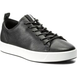 Sneakersy ECCO - Soft 8 Ladies 44050301001 Black. Czarne półbuty damskie ecco, ze skóry. W wyprzedaży za 419,00 zł.