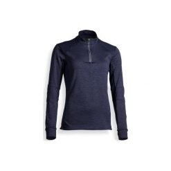 Koszulka polo jeździecka 500 Warm damska. Niebieskie koszulki damskie FOUGANZA, z elastanu, polo. Za 69,99 zł.