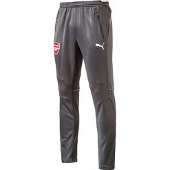Spodnie sportowe. Czarne spodnie dresowe dziewczęce marki Puma, z bawełny. Za 249,86 zł.