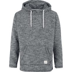 Bluzy męskie: Sublevel Men's Melange Hoodie Bluza z kapturem odcienie czarnego