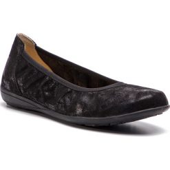 Półbuty CAPRICE - 9-22122-22 Black Shin.Sue 007. Czarne baleriny damskie Caprice, bez wzorów, ze skóry, klasyczne, bez obcasa. W wyprzedaży za 159,00 zł.