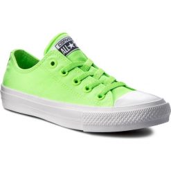Trampki CONVERSE - Ctas II Ox 151122C Green Gecko. Zielone półbuty damskie Converse, bez wzorów, z gumy, bez zapięcia. W wyprzedaży za 189,00 zł.