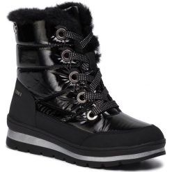 Śniegowce CAPRICE - 9-26221-23 Black Comb 019. Czarne kozaki damskie Caprice, na zimę, ze skóry ekologicznej, bez zapięcia. Za 299,00 zł.
