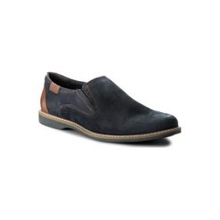 LASOCKI FOR MEN MI08-C309-310-14. Niebieskie półbuty męskie Lasocki For Men, bez wzorów, ze skóry, bez zapięcia. Za 179,99 zł.