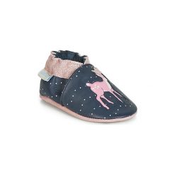 Kapcie niemowlęce Dziecko Robeez LITTLE FAWN. Niebieskie buciki niemowlęce Robeez, bez zapięcia. Za 139,00 zł.