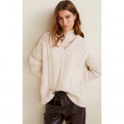Mango - Sweter Toulouse. Szare swetry klasyczne damskie Mango, l, z dzianiny. Za 199,90 zł.