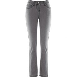 Dżinsy "megastretch" bonprix szary denim. Szare jeansy damskie bonprix. Za 99,99 zł.