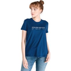 Pepe Jeans Maggie Koszulka Niebieski. Niebieskie koszulki damskie Pepe Jeans, s, z aplikacjami, z bawełny, bez kołnierzyka. Za 154,95 zł.