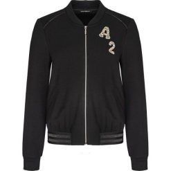 Czarna bluza na suwak. Czarne bluzy damskie Vito Vergelis, bez wzorów, bez rękawów, bez kaptura. W wyprzedaży za 320,00 zł.