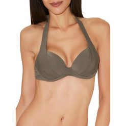 Biustonosz bikini "Sexy Chill" w kolorze khaki. Brązowe stroje kąpielowe dwuczęściowe damskie marki Aubade Beachwear & Dessous. W wyprzedaży za 216,95 zł.