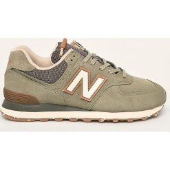 New Balance - Buty ML574SOJ. Żółte sneakersy męskie New Balance, ze skóry, na sznurówki. Za 369,90 zł.