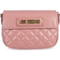 Love Moschino torebka crossbody JC4200-PP08-KA0-601 różowa. Różowe torebki klasyczne damskie Love Moschino, w paski, eleganckie, na ramię, bez dodatków. Za 739,00 zł.