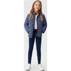 Mango Kids - Kurtka dziecięca Alip 110-164 cm. Niebieskie kurtki dziewczęce z poliesteru, krótkie. Za 89,90 zł.