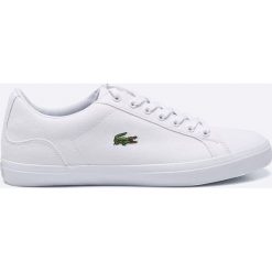 Lacoste - Tenisówki. Białe trampki męskie Lacoste, bez wzorów, z materiału, na sznurówki. W wyprzedaży za 299,90 zł.