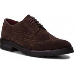 Półbuty JOOP! - Kleitos 4140004170 Dark Brown 702. Pomarańczowe półbuty męskie JOOP!, na co dzień, bez wzorów, ze skóry, bez zapięcia. W wyprzedaży za 419,00 zł.