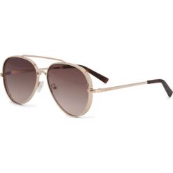 Guess Jeans - Okulary. Pomarańczowe okulary przeciwsłoneczne męskie Guess Jeans, z jeansu. Za 499,90 zł.
