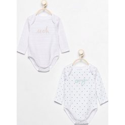 Body niemowlęce: Body z długim rękawem 2 pack – Biały