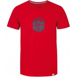 T-shirty męskie z nadrukiem: Loap T- Shirt Bessip, Czerwony, L