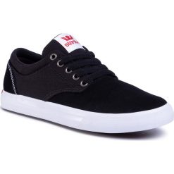 Tenisówki SUPRA - Chino 08051-035-M Black/Red/White. Czarne półbuty męskie Supra, na co dzień, bez wzorów, ze skóry, klasyczne, bez zapięcia. W wyprzedaży za 229,00 zł.