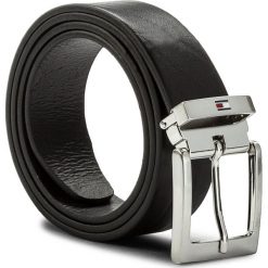 Pasek Męski TOMMY HILFIGER - Adjustable Belt 3.5 AM0AM03302 85 002. Czarne paski męskie TOMMY HILFIGER, w paski, ze skóry. W wyprzedaży za 169,00 zł.