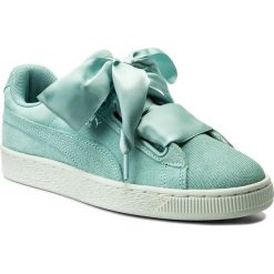 Sneakersy PUMA - Suede Heart Pebble Wn's 365210 03 Aquifer/Blue Flower. Niebieskie półbuty damskie Puma, ze skóry. W wyprzedaży za 229,99 zł.