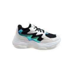 Czarne modne obuwie sportowe LL1730. Czarne buty sportowe damskie ButyModne, w paski, z tkaniny, sportowe. Za 88,74 zł.