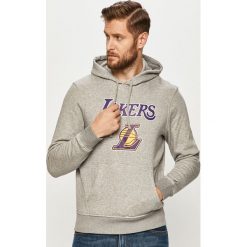 New Era - Bluza. Szare bluzy męskie New Era, s, z nadrukiem, z bawełny, z kapturem, bez rękawów, z kapturem. W wyprzedaży za 259,90 zł.