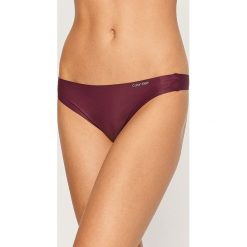 Calvin Klein Underwear - Stringi. Fioletowe majtki damskie Calvin Klein Underwear, s, z elastanu. W wyprzedaży za 59,90 zł.