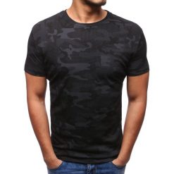 T-shirty męskie z nadrukiem: T-shirt męski z nadrukiem czarny (rx2803)