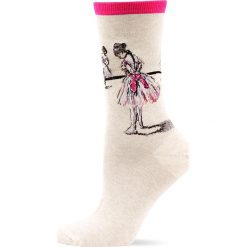 HotSox - Skarpetki Study Dancer-Edgar Degas. Różowe skarpetki damskie HotSox, z bawełny. Za 49,90 zł.