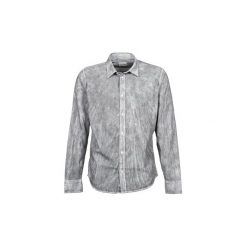 Koszule z długim rękawem Calvin Klein Jeans WAZO. Szare koszule męskie Calvin Klein Jeans, s, bez wzorów, z jeansu, bez kołnierzyka, z długim rękawem. W wyprzedaży za 398,30 zł.