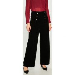 Answear - Spodnie. Czarne spodnie damskie ANSWEAR, s, bez wzorów, z poliesteru, eleganckie. W wyprzedaży za 69,90 zł.