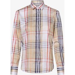 Eterna Comfort Fit - Bluzka damska – łatwa w prasowaniu, beżowy. Brązowe bluzki damskie Eterna Comfort Fit, w kratkę, eleganckie, z klasycznym kołnierzykiem, bez rękawów. Za 379,95 zł.