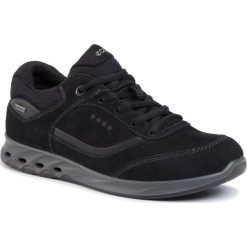 Sneakersy ECCO - Wayfly GORE-TEX 83520351052 Black/Black. Czarne półbuty damskie ecco, na co dzień, bez wzorów, ze skóry, bez obcasa, na płaskiej podeszwie, bez zapięcia. W wyprzedaży za 439,00 zł.