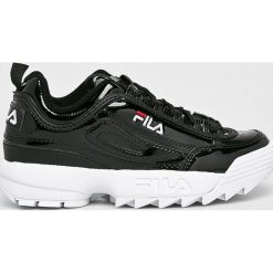 Fila - Buty Disruptor M Low. Czarne buty sportowe damskie Fila, bez wzorów, z materiału, sportowe. W wyprzedaży za 399,90 zł.