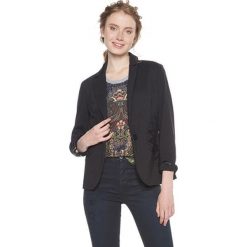 Desigual Damska Kurtka Ame Columbus Negro 18Wwew88 2000 (Rozmiar 40). Czarne kurtki damskie marki Desigual, bez wzorów, eleganckie, bez kaptura. W wyprzedaży za 185,00 zł.