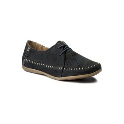 LASOCKI WI16-216501. Niebieskie półbuty damskie Lasocki, bez wzorów, ze skóry, bez obcasa, bez zapięcia. Za 139,99 zł.
